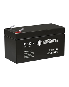 Аккумуляторная батарея для ИБП BT 12012, 12V, 1.2Ah (12012) Battbee