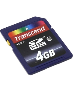 Карта памяти 4Gb SDHC Class 10 Transcend