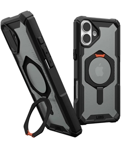 Чехол UAG Plasma XTE для iPhone 16 Plus с MagSafe, Black/Orange Uag