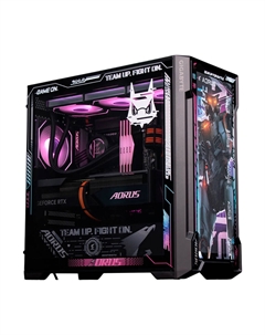 Системный блок Gigabyte, 16 ГБ/1 ТБ, R7 7800X3D, RTX 4070 TI Super, C102G MOD Case, чёрный