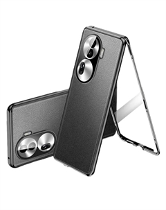 Чехол для телефона Povatine, Silent Night BlackMagneto plain leather model