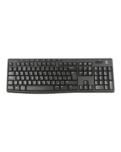 Клавиатура беспроводная Logitech K270, английская раскладка, чёрный