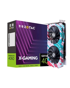 Видеокарта Zotac GeForce RTX 4060 X-Gaming OC 8 Гб, разноцветный