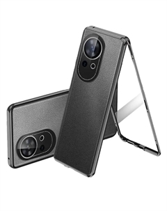 Чехол для телефона Povatine, Silent Night BlackMagneto plain leather model