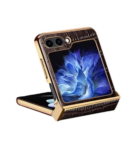 Чехол для телефона Povatine, Brown color|Three-stage galvanized crocodile pattern