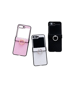 Чехол для телефона Baohuguang Bao Huguang, White checkered pattern|Ring holder folded Bao huguang