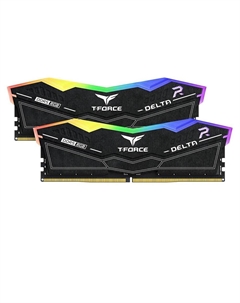 Оперативная память Team Group T-Force Delta RGB, 32 Гб (2 х 16Гб), DDR5, 6400 МГц, FF3D532G6400HC32ADC01, черный Team group