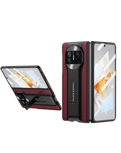 Чехол для телефона Povatine, Black carbon fiber anti-peeping plain leather supercar shell