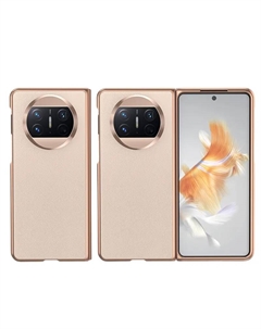 Чехол для телефона Povatine, Feather sand white|electroplated plain leather shell