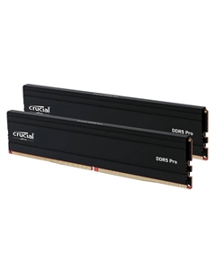 Оперативная память Crucial Pro DDR5, 48 Гб (2 х 24Гб), 5600 МГц, CP2K24G56C46U5, черный