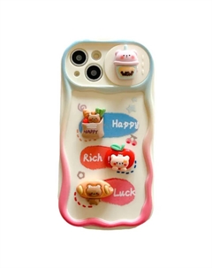 Чехол для телефона Baohuguang Bao Huguang, White milk tea bread with cream side push window Bao huguang