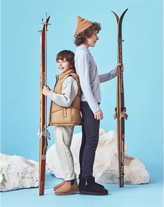 Черные велюровые детские угги Mascotte junior