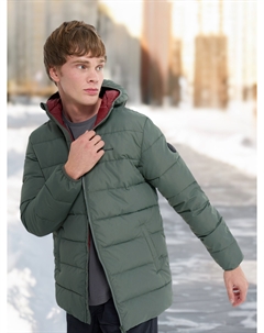 Пуховик мужской, Зеленый Demix