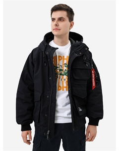 Бомбер утепленный мужской MA-1 Hunting MOD, Черный Alpha industries