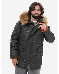 Парка зимняя мужская Slim Fit N-3B, Серый Alpha industries