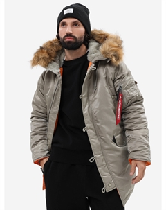 Парка зимняя мужская Slim Fit N-3B, Бежевый Alpha industries