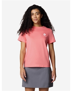 Футболка женская Rolling Bend Graphic Ss, Розовый Columbia