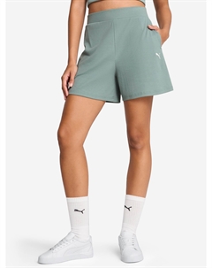 Шорты женские Ess Elevated, Зеленый Puma