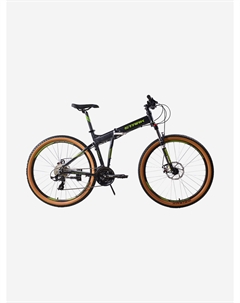 Велосипед складной для взрослых Cobra 27.2 D черный металлик/зеленый 18", Черный Stark