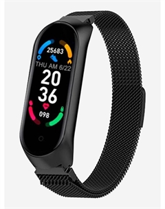 Смарт-часы BRSM66BBWB с трекером сердечного ритма, датчиком кислорода в крови, будильником, Черный Bandrate smart