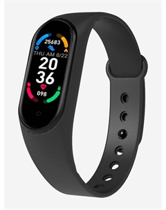 Смарт-часы BRSM66BB с будильником, фитнес-трекером, трекером сердечного ритма, Черный Bandrate smart