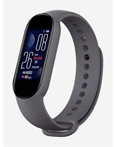 Смарт-часы BRSM555BGR с тонометром, будильником, монитором кислорода в крови, Серый Bandrate smart