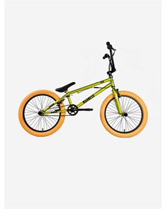 Велосипед подростковый Madness BMX 2 ярко-зеленый/черный/песочный, Зеленый Stark