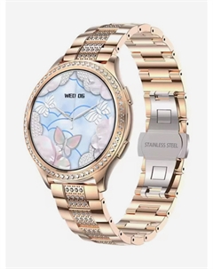 Смарт-часы CMSAK53GG1 с секундомером, измерением артериального давления и кислорода в крови, мониторингом сна, Золотой Checkme smart