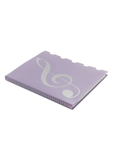 Нотная папка - 30 файлов 60 листов фиолетовая Calligrata