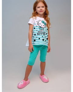 Комплект трикотажный фуфайка футболка брюки леггинсы Playtoday