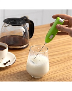 Капучинатор погружной luazon lmr-07, от 2аа не в компл., цвет зеленый Luazon home