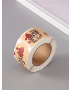 Наклейка бумага крафт Арт узор