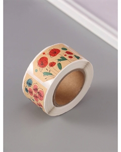 Наклейка бумага крафт Арт узор