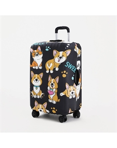 Чехол на чемодан l, цвет черный/разноцветный Nobrand