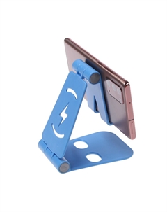 Подставка для телефона luazon, регулируемая высота, силиконовые вставки, синяя Luazon home