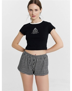 Комплект домашний женский черный с принтом Mark formelle