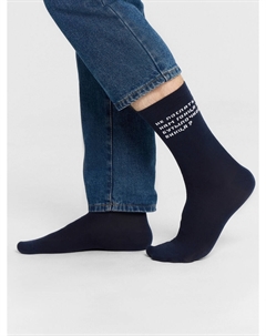 Носки мужские синие с надписью Mark formelle