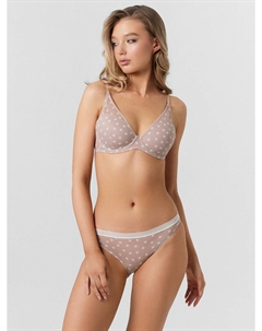 Трусы слипы женские розовые в горошек Mark formelle