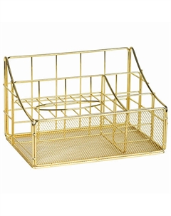 Органайзер для косметики и мелочей металлический 4 секции Monte vita