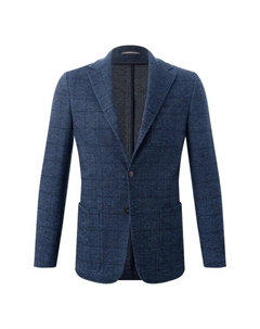 Пиджак из шерсти и хлопка Canali