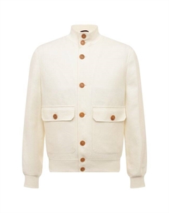 Бомбер изо льна и шерсти Brunello cucinelli