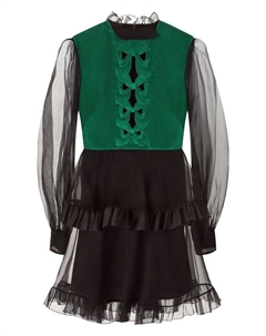 Комбинированное платье Valentino