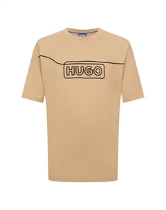 Хлопковая футболка Hugo blue