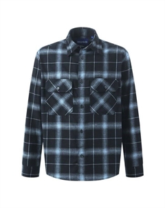 Хлопковая рубашка Hugo blue