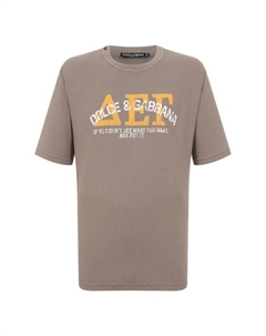 Хлопковая футболка Dolce&gabbana