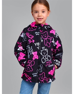 Куртка текстильная с полиуретановым покрытием для девочек (ветровка) Playtoday kids