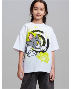 Фуфайка трикотажная для девочек (футболка) Playtoday tween