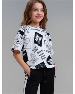 Фуфайка трикотажная для девочек (футболка) Playtoday tween