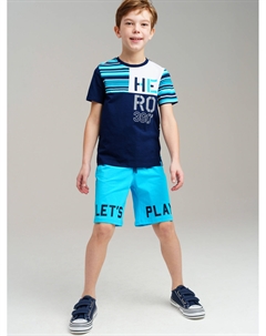 Фуфайка трикотажная для мальчиков (футболка) Playtoday tween