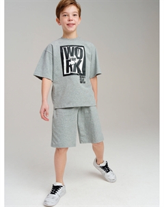 Комплект трикотажный для мальчиков: фуфайка (футболка), шорты Playtoday tween